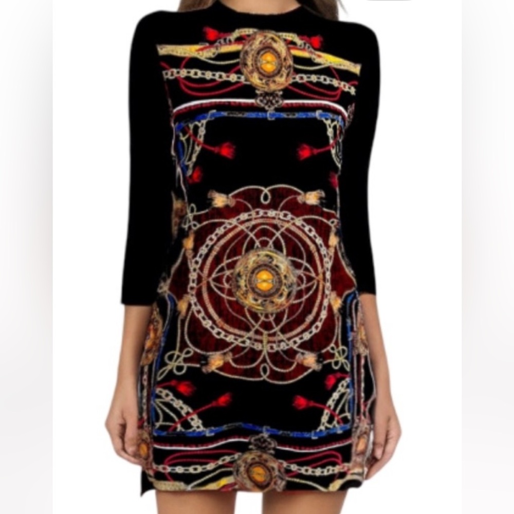 Zara Goth Geometric Gothic Basic Tunic Dress - image 1